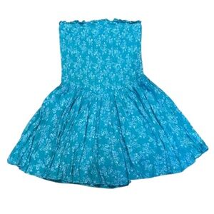 Arizona Jean Company Blue Floral Jumpsuit